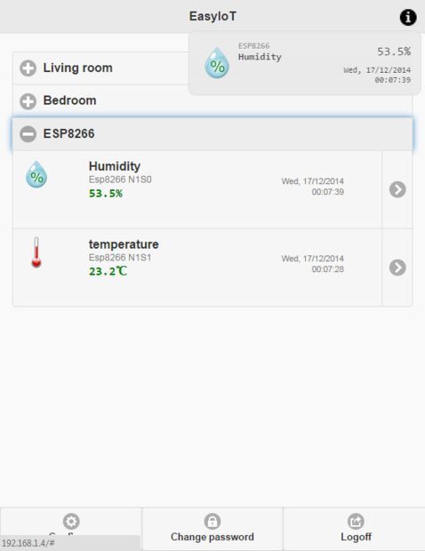 Датчик температуры и влажности с использованием модуля Wi-Fi ESP8266