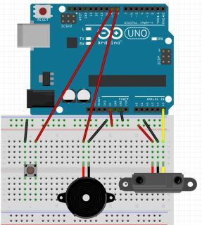 Дальномер Arduino HC-SR04