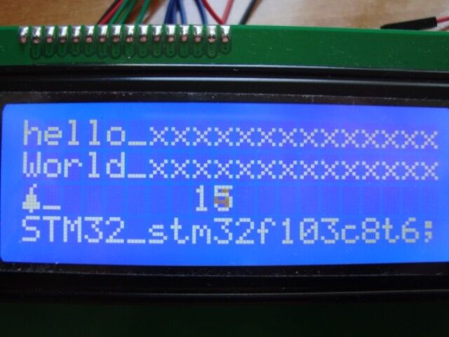 STM32 HD44780 LCD Display