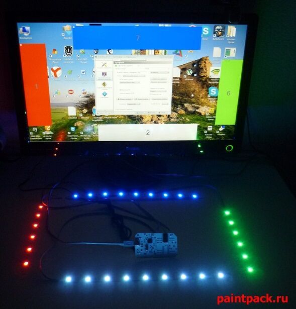 Интерактивная фоновая подсветка Ambilight