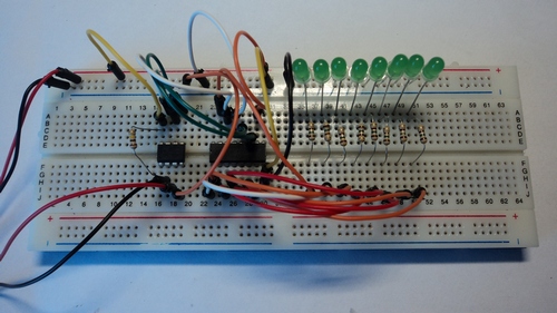Контроллер 8 нагрузок ATtiny13 с управлением по UART